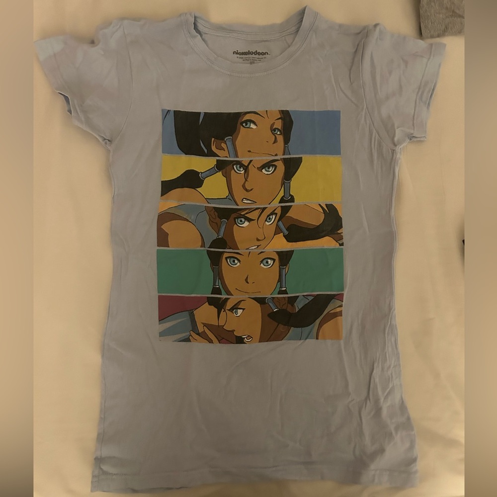 Nickelodeon Light Blue Avatar Graphic Tee